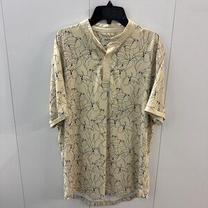 MadebyMantra Mantra Golf Short Sleeve Tan Band Collar Tuscan Medium